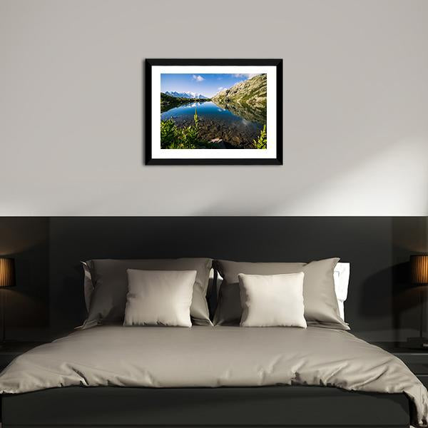 Altitude Lake Canvas Wall Art-3 Horizontal-Gallery Wrap-25" x 16"-Tiaracle