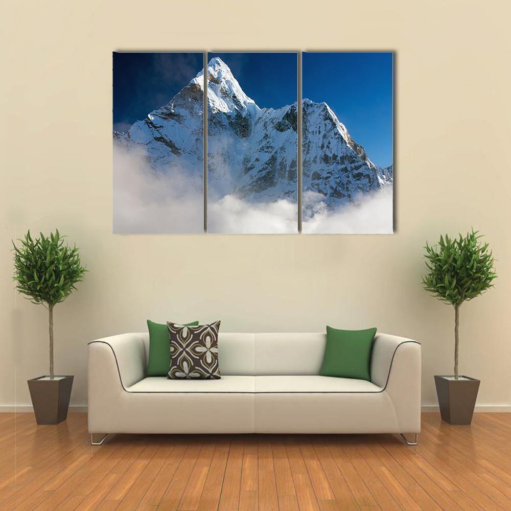 Ama Dablam Nepal Canvas Wall Art-3 Horizontal-Gallery Wrap-37" x 24"-Tiaracle