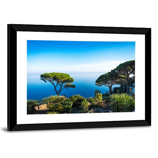 Amalfi Coast In Italy Canvas Wall Art-3 Horizontal-Gallery Wrap-25" x 16"-Tiaracle