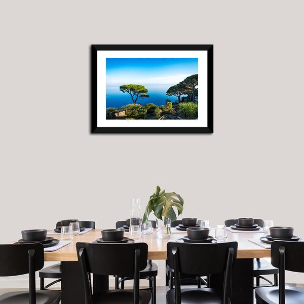 Amalfi Coast In Italy Canvas Wall Art-3 Horizontal-Gallery Wrap-25" x 16"-Tiaracle