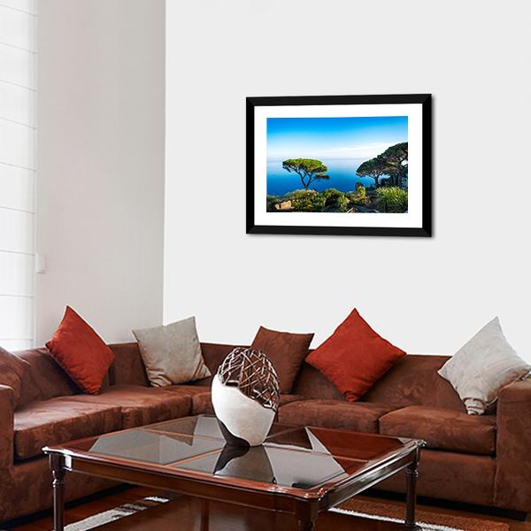 Amalfi Coast In Italy Canvas Wall Art-3 Horizontal-Gallery Wrap-25" x 16"-Tiaracle