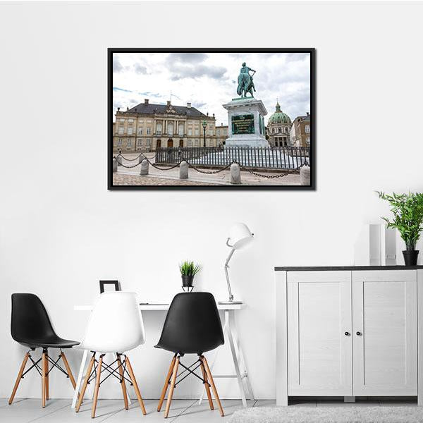 Amalienborg Palace Museum Canvas Wall Art-1 Piece-Floating Frame-24" x 16"-Tiaracle