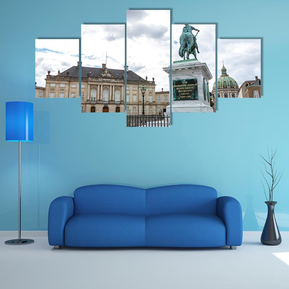 Amalienborg Palace Museum Canvas Wall Art-5 Star-Gallery Wrap-62&quot; x 32&quot;-Tiaracle