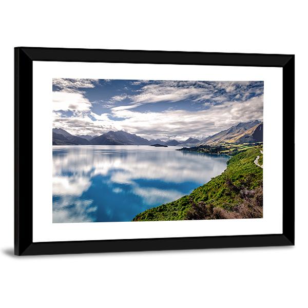 Amazing Lake Wakatipu Canvas Wall Art-3 Horizontal-Gallery Wrap-25" x 16"-Tiaracle