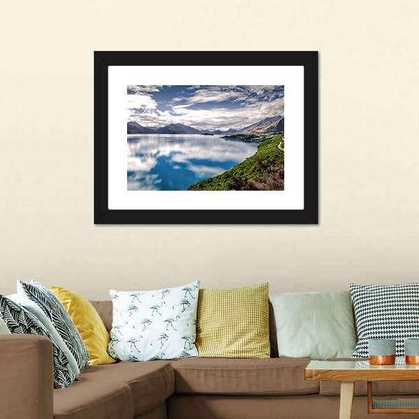 Amazing Lake Wakatipu Canvas Wall Art-3 Horizontal-Gallery Wrap-25" x 16"-Tiaracle