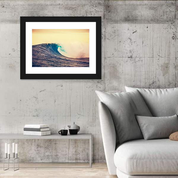 Amazing Ocean Wave Canvas Wall Art-5 Horizontal-Gallery Wrap-22" x 12"-Tiaracle