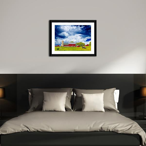 American Country Farm Canvas Wall Art-3 Horizontal-Gallery Wrap-25&quot; x 16&quot;-Tiaracle