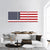 American Flag Panoramic Canvas Wall Art-3 Piece-25" x 08"-Tiaracle