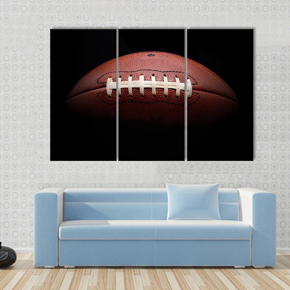 American Football Canvas Wall Art-3 Horizontal-Gallery Wrap-37" x 24"-Tiaracle