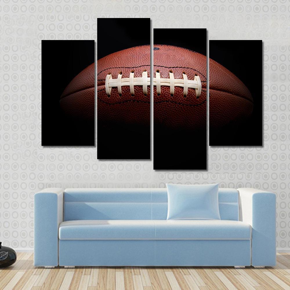 American Football Canvas Wall Art-4 Pop-Gallery Wrap-50&quot; x 32&quot;-Tiaracle