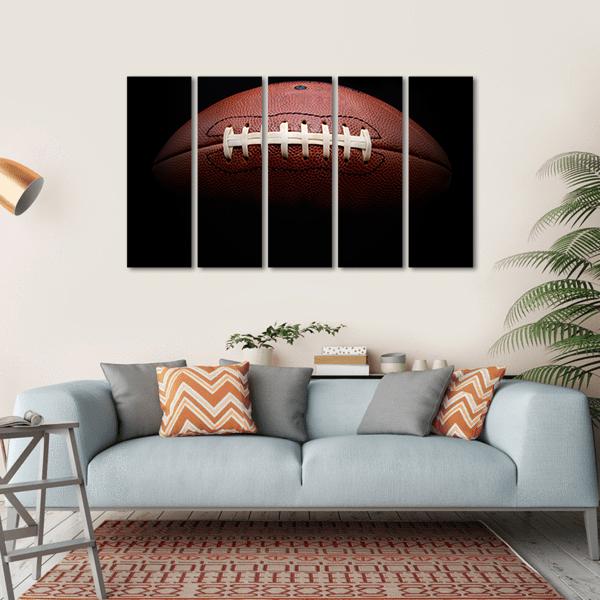 American Football Canvas Wall Art-5 Horizontal-Gallery Wrap-22&quot; x 12&quot;-Tiaracle