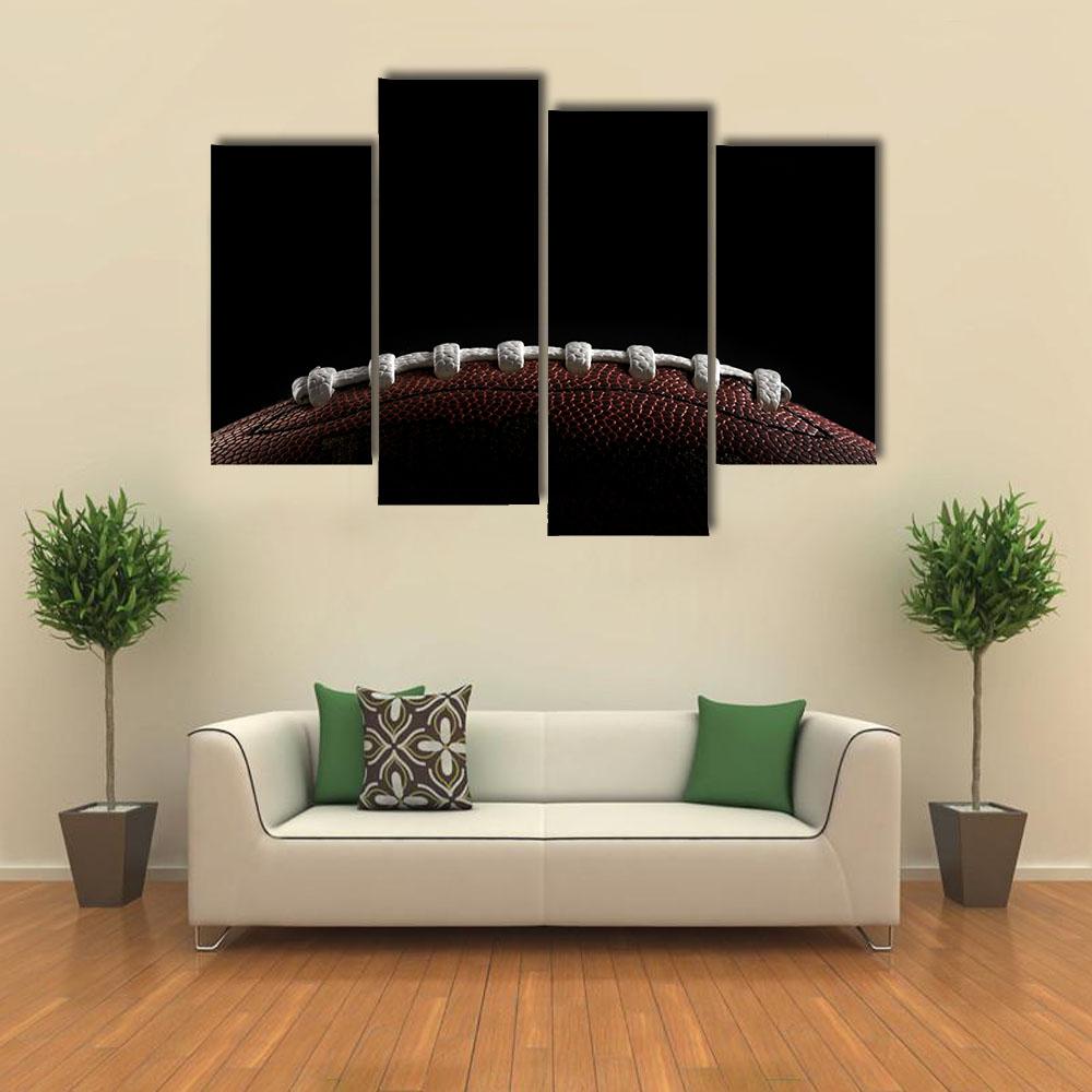 American Football Canvas Wall Art-4 Pop-Gallery Wrap-34" x 20"-Tiaracle