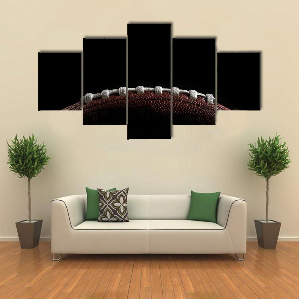 American Football Canvas Wall Art-5 Star-Gallery Wrap-42&quot; x 21&quot;-Tiaracle