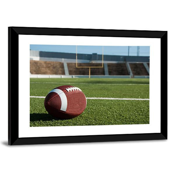 American Football On Field Panoramic Canvas Wall Art-1 Piece-36" x 12"-Tiaracle