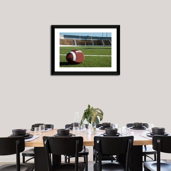 American Football On Field Panoramic Canvas Wall Art-1 Piece-36" x 12"-Tiaracle