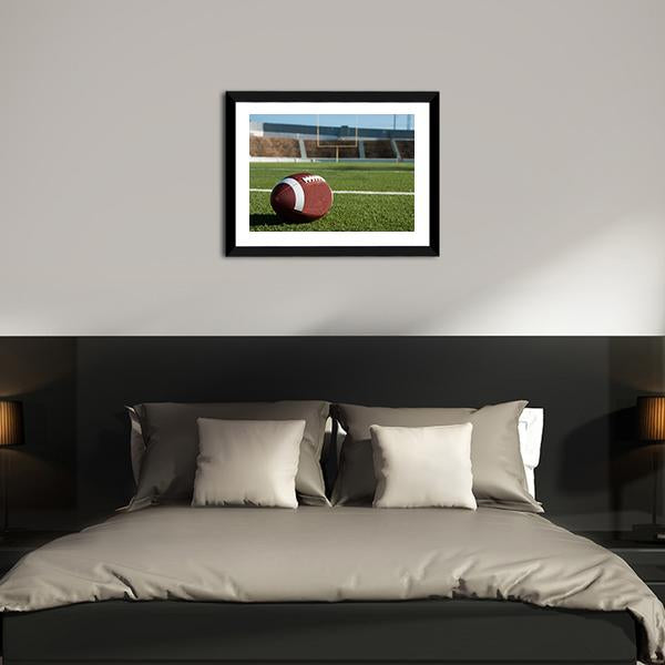 American Football On Field Panoramic Canvas Wall Art-1 Piece-36&quot; x 12&quot;-Tiaracle
