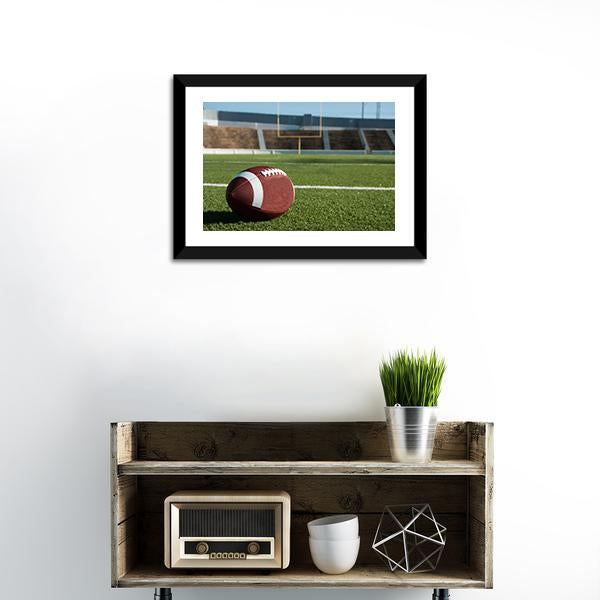 American Football On Field Panoramic Canvas Wall Art-1 Piece-36&quot; x 12&quot;-Tiaracle