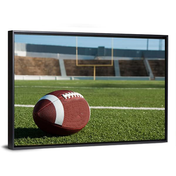 American Football On Field Panoramic Canvas Wall Art-1 Piece-36" x 12"-Tiaracle