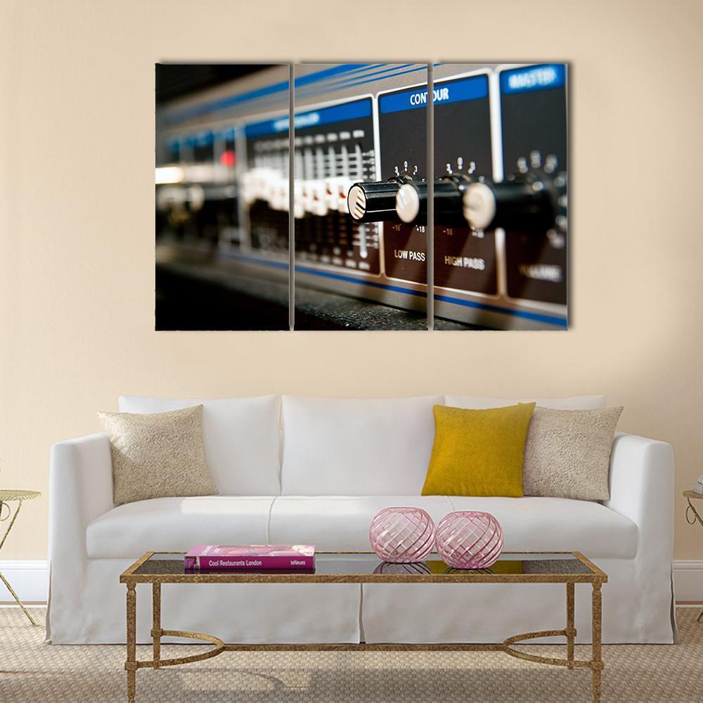 Amplifier Equipment Canvas Wall Art-3 Horizontal-Gallery Wrap-37" x 24"-Tiaracle