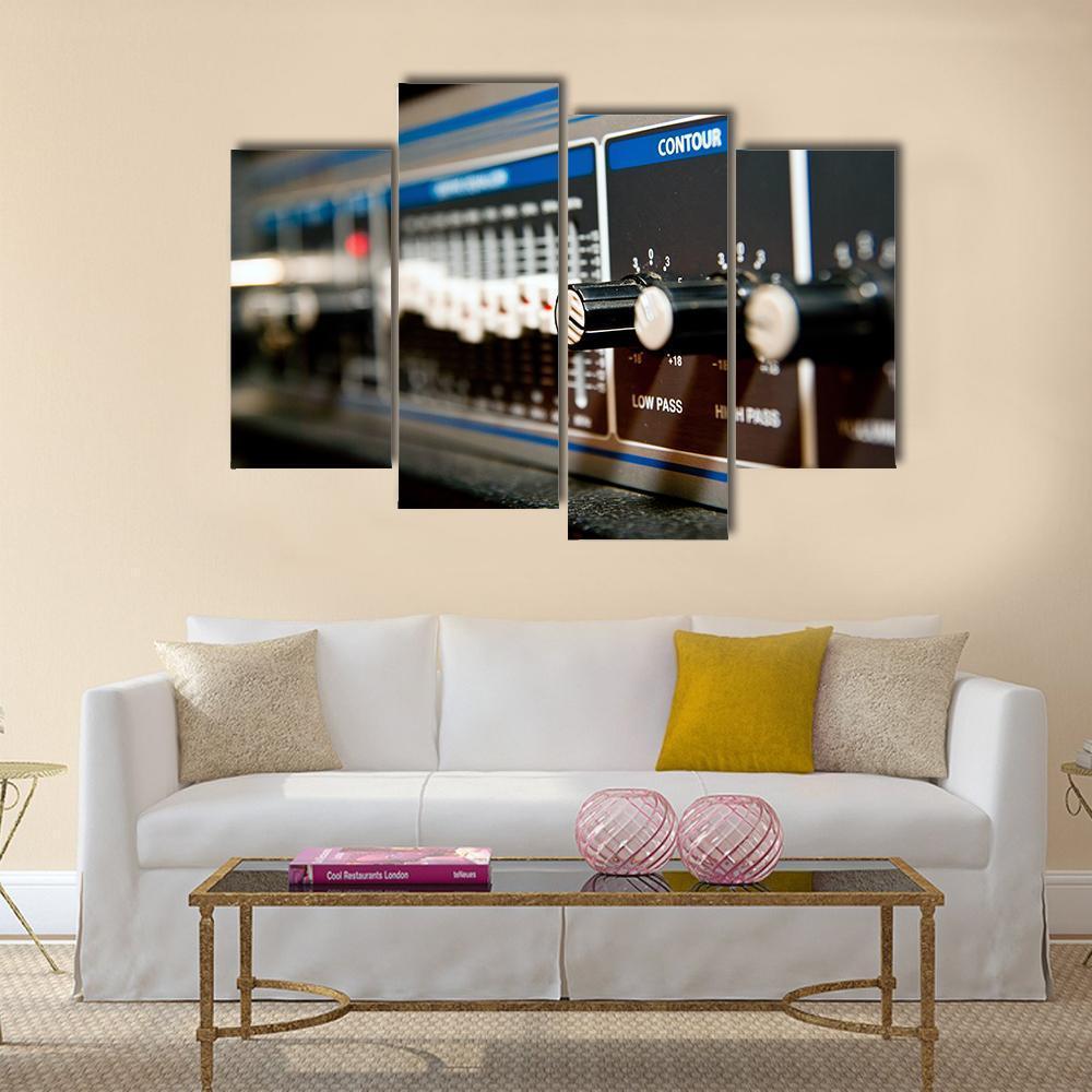 Amplifier Equipment Canvas Wall Art-4 Pop-Gallery Wrap-50" x 32"-Tiaracle