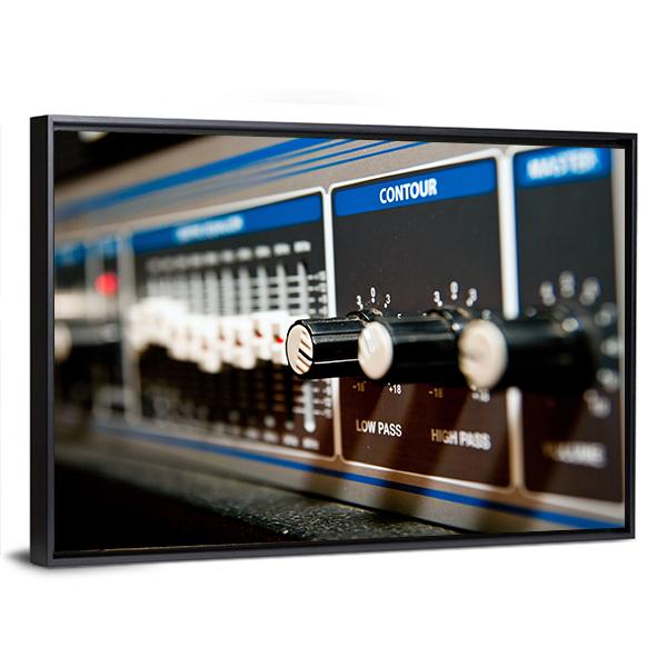 Amplifier Equipment Canvas Wall Art-3 Horizontal-Gallery Wrap-25" x 16"-Tiaracle