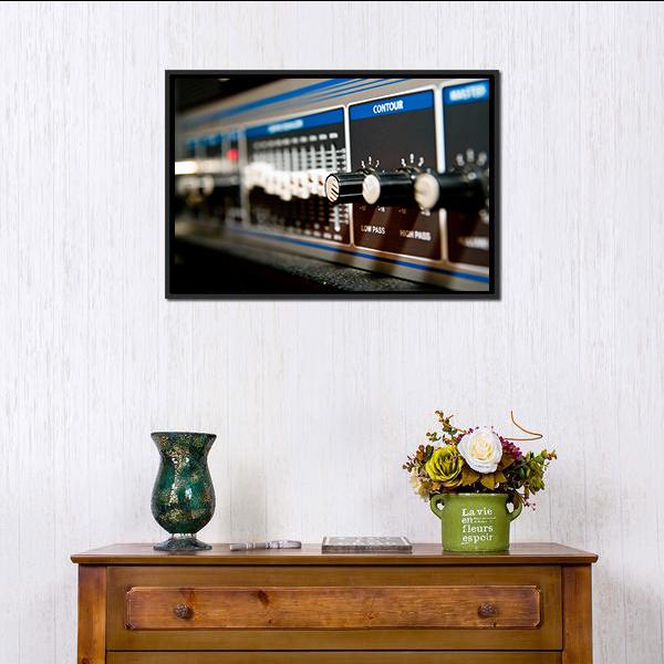 Amplifier Equipment Canvas Wall Art-1 Piece-Floating Frame-24" x 16"-Tiaracle