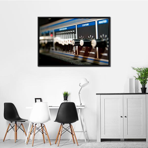 Amplifier Equipment Canvas Wall Art-3 Horizontal-Gallery Wrap-25" x 16"-Tiaracle