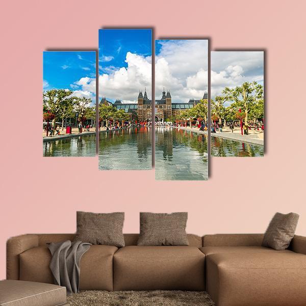 Amsterdam Museum Canvas Wall Art-4 Pop-Gallery Wrap-50" x 32"-Tiaracle