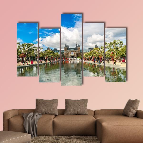Amsterdam Museum Canvas Wall Art-5 Pop-Gallery Wrap-47" x 32"-Tiaracle