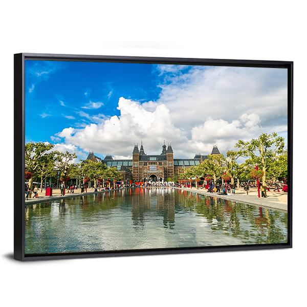 Amsterdam Museum Canvas Wall Art-3 Horizontal-Gallery Wrap-25" x 16"-Tiaracle