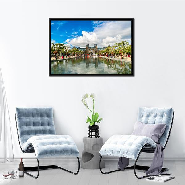 Amsterdam Museum Canvas Wall Art-3 Horizontal-Gallery Wrap-25" x 16"-Tiaracle