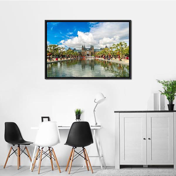 Amsterdam Museum Canvas Wall Art-3 Horizontal-Gallery Wrap-25" x 16"-Tiaracle