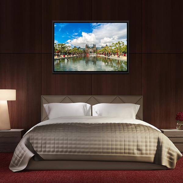 Amsterdam Museum Canvas Wall Art-3 Horizontal-Gallery Wrap-25" x 16"-Tiaracle