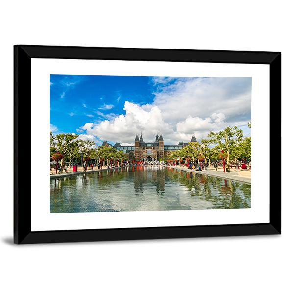 Amsterdam Museum Canvas Wall Art-3 Horizontal-Gallery Wrap-25" x 16"-Tiaracle
