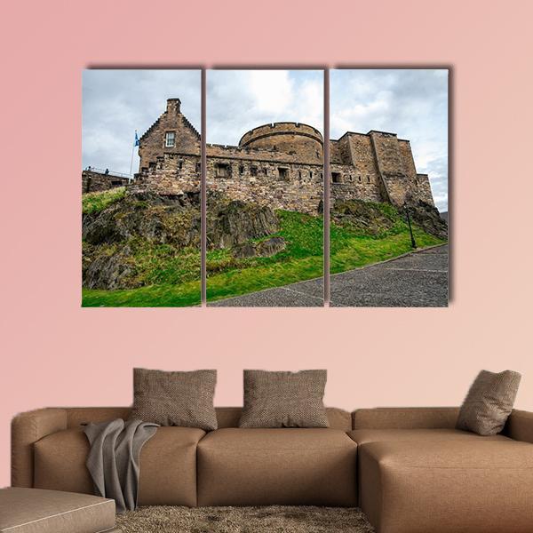 Inner View Of Edinburgh Castle Canvas Wall Art-3 Horizontal-Gallery Wrap-25" x 16"-Tiaracle