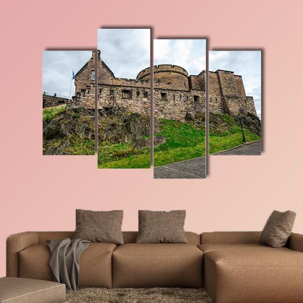 Inner View Of Edinburgh Castle Canvas Wall Art-4 Pop-Gallery Wrap-50" x 32"-Tiaracle