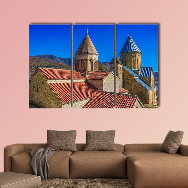 Ananuri Castle Georgia Canvas Wall Art-3 Horizontal-Gallery Wrap-37" x 24"-Tiaracle