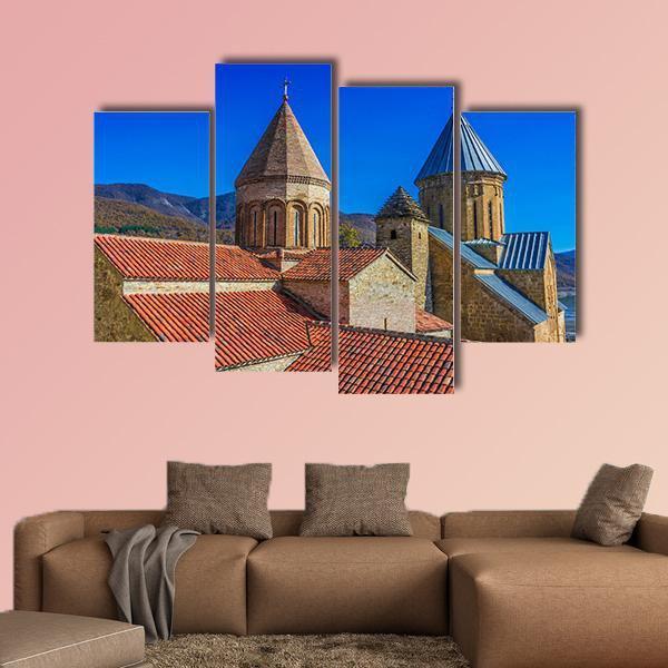 Ananuri Castle Georgia Canvas Wall Art-4 Pop-Gallery Wrap-50" x 32"-Tiaracle