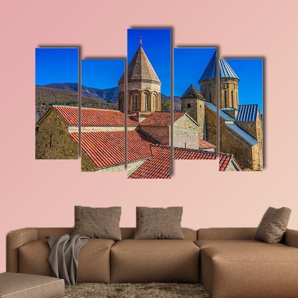 Ananuri Castle Georgia Canvas Wall Art-5 Pop-Gallery Wrap-47" x 32"-Tiaracle