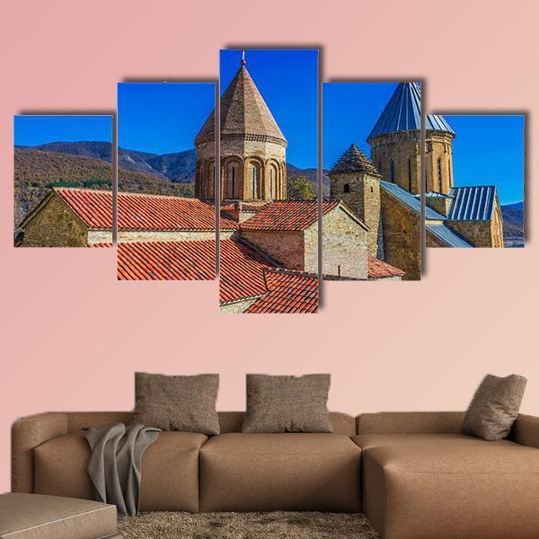 Ananuri Castle Georgia Canvas Wall Art-5 Star-Gallery Wrap-62" x 32"-Tiaracle
