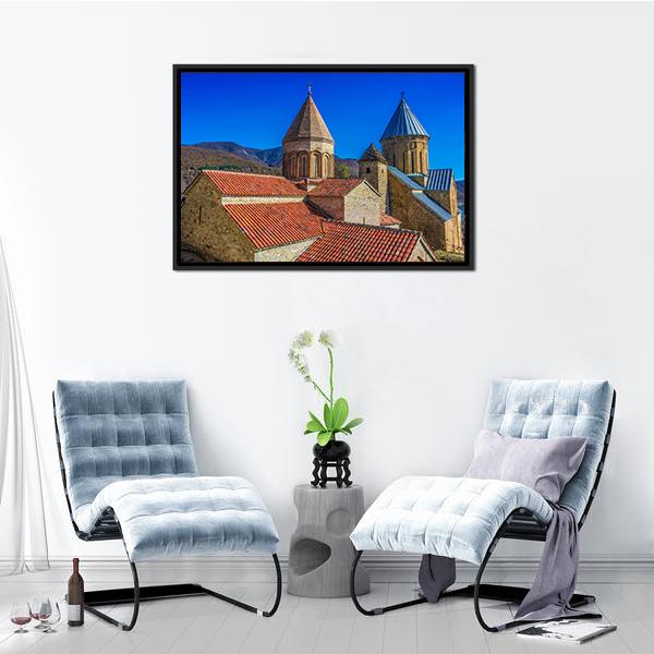Ananuri Castle Georgia Canvas Wall Art-3 Horizontal-Gallery Wrap-25" x 16"-Tiaracle