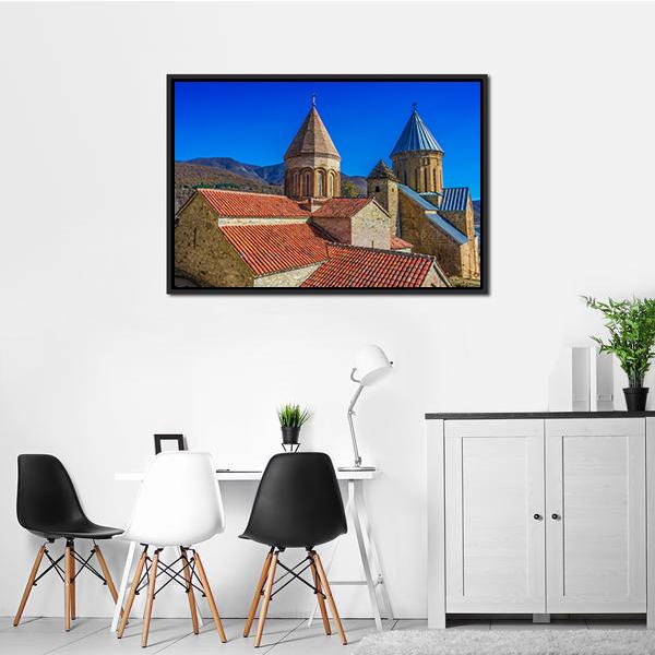 Ananuri Castle Georgia Canvas Wall Art-3 Horizontal-Gallery Wrap-25" x 16"-Tiaracle