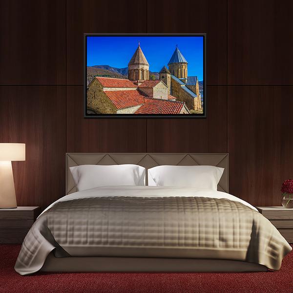 Ananuri Castle Georgia Canvas Wall Art-3 Horizontal-Gallery Wrap-25" x 16"-Tiaracle