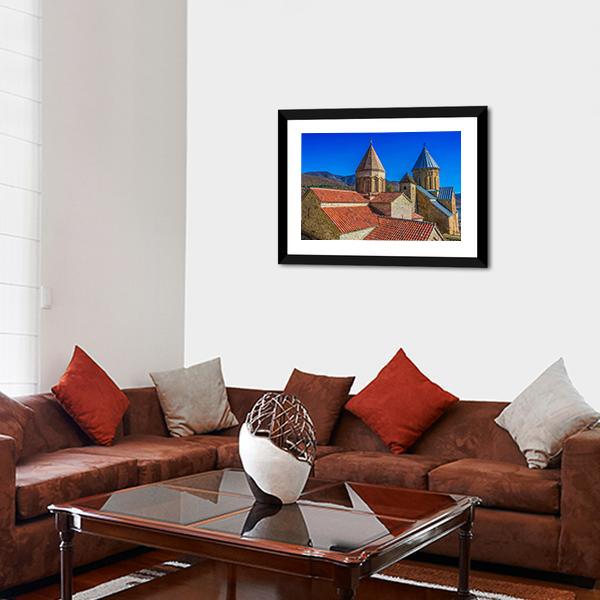 Ananuri Castle Georgia Canvas Wall Art-3 Horizontal-Gallery Wrap-25" x 16"-Tiaracle
