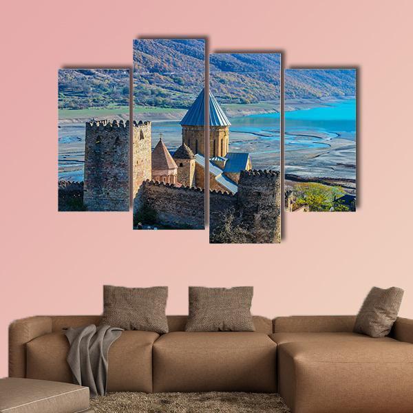 Ananuri Castle Canvas Wall Art-4 Pop-Gallery Wrap-50" x 32"-Tiaracle