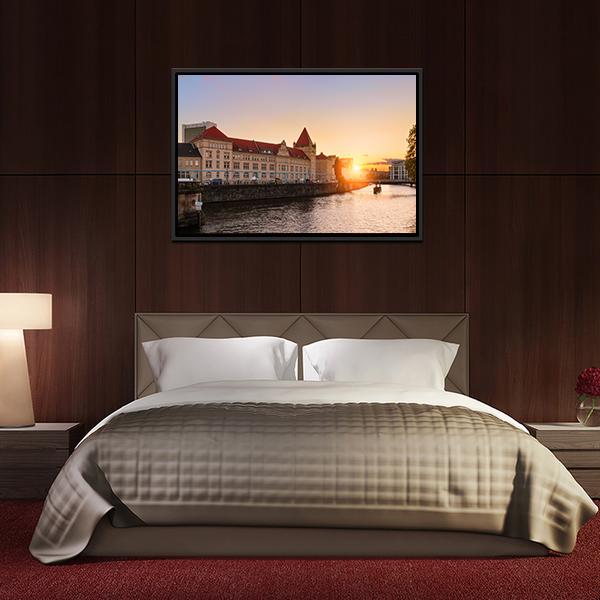 Ancient Architecture Berlin Canvas Wall Art-3 Horizontal-Gallery Wrap-25" x 16"-Tiaracle