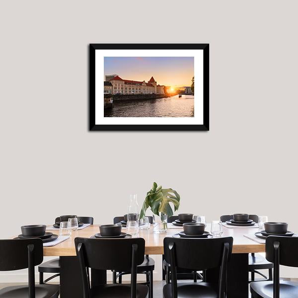 Ancient Architecture Berlin Canvas Wall Art-3 Horizontal-Gallery Wrap-25" x 16"-Tiaracle