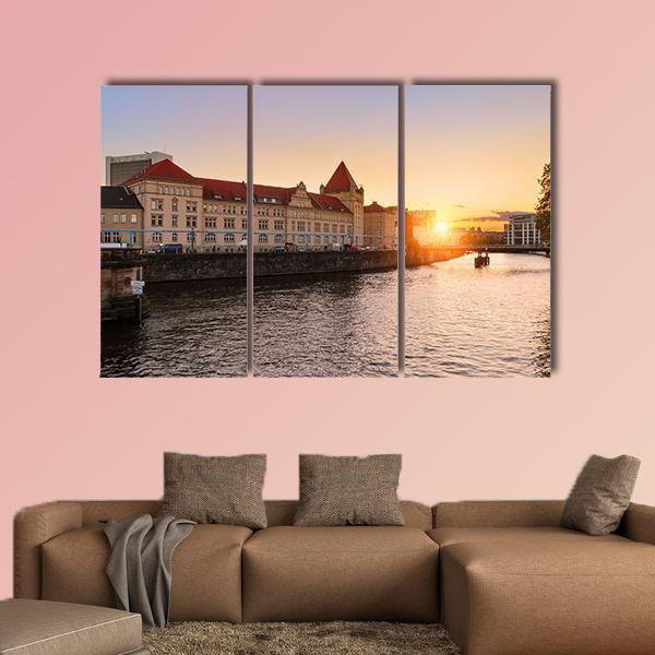 Ancient Architecture Berlin Canvas Wall Art-3 Horizontal-Gallery Wrap-37" x 24"-Tiaracle