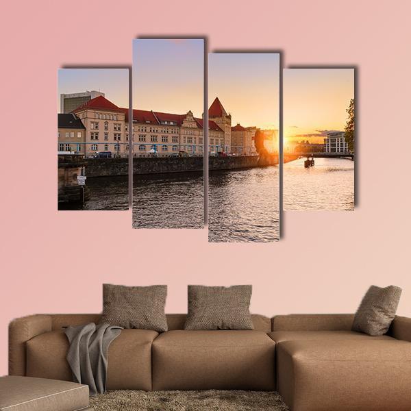 Ancient Architecture Berlin Canvas Wall Art-3 Horizontal-Gallery Wrap-37" x 24"-Tiaracle