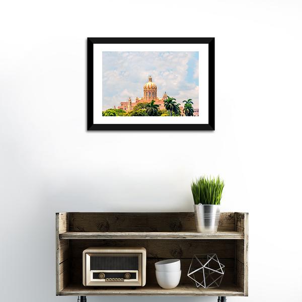 Ancient Building In Cuba Panoramic Canvas Wall Art-1 Piece-36" x 12"-Tiaracle
